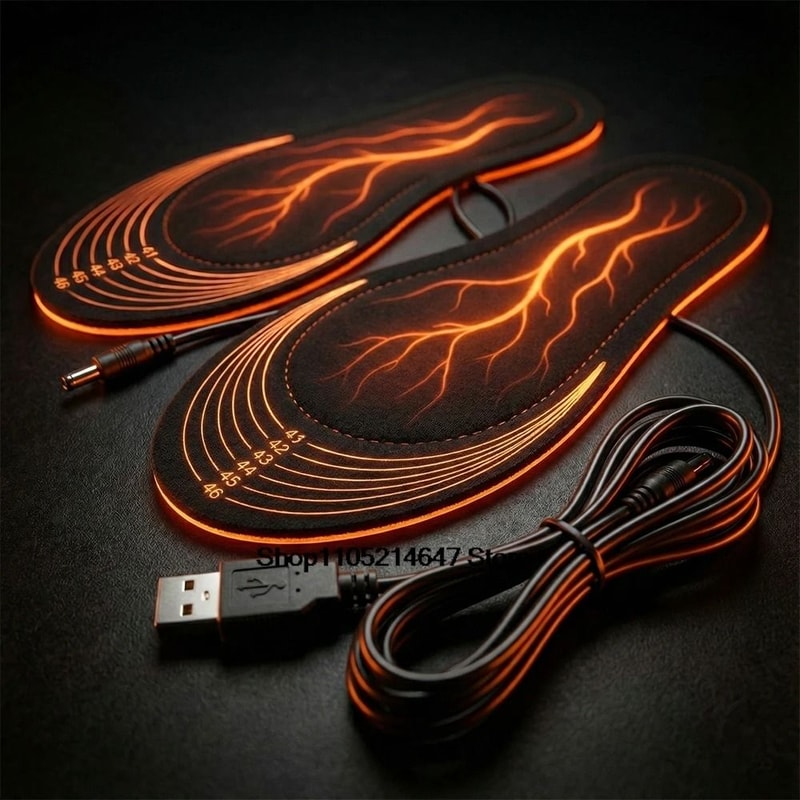Carbon Fiber Thermal Insole System Premium USB Electric Foot Warming Pads 1