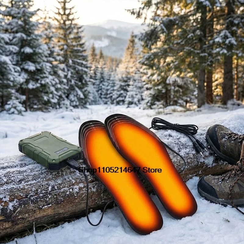 Carbon Fiber Thermal Insole System Premium USB Electric Foot Warming Pads 3