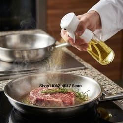 precision glass oil spray system – premium 220ml culinary mist sprayer for bbq & baking