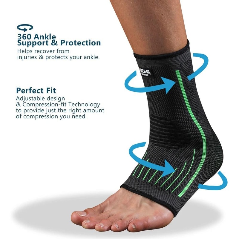 AeroCompression Ankle System Premium Elastic Stabilizer Breathable Support Brace 4