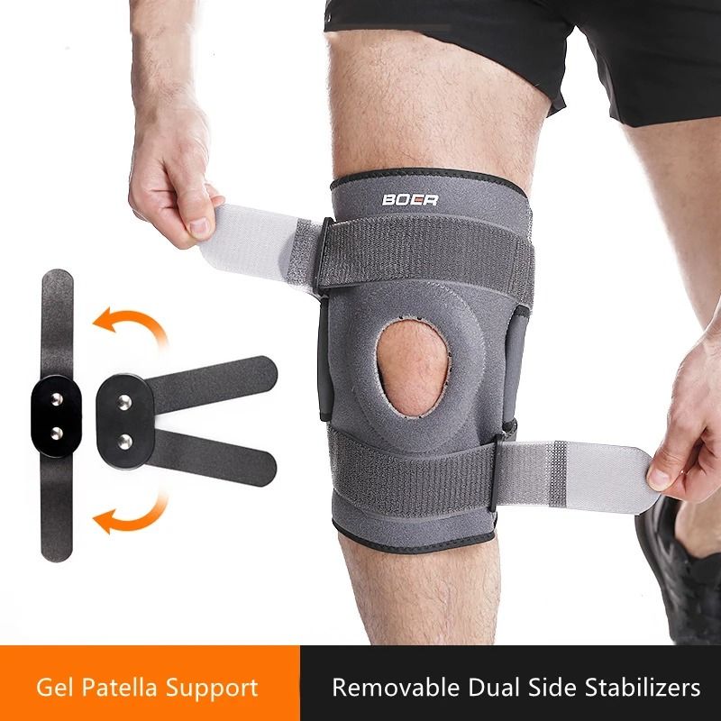 ProHinge Kinetic Recovery System Premium Hinged Knee Brace Gel Patella Protector 0
