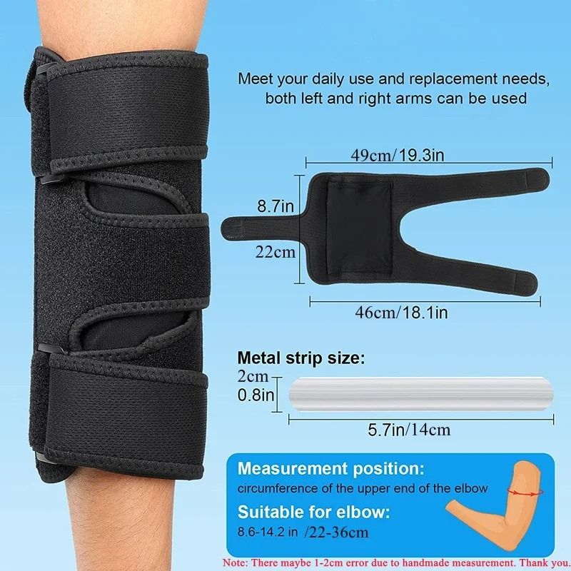 AeroStabilize Elbow Recovery System Premium DualSplint Cubital Tunnel Sports Protection Brace 2