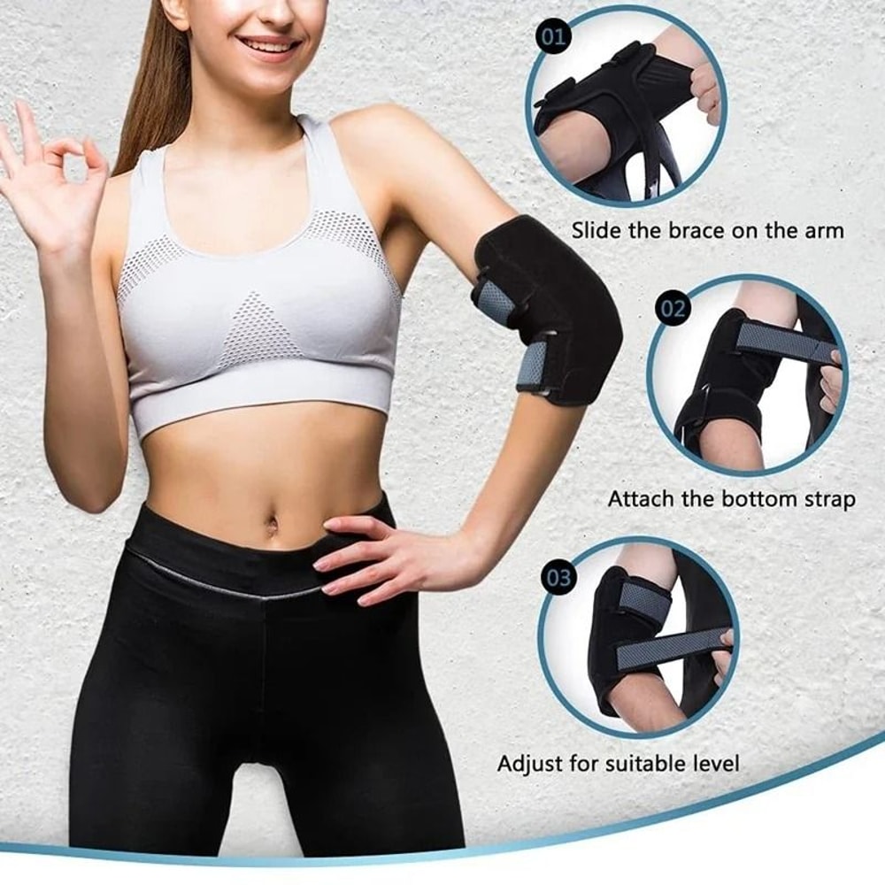AeroStabilize Elbow Recovery System Premium DualSplint Cubital Tunnel Sports Protection Brace 5