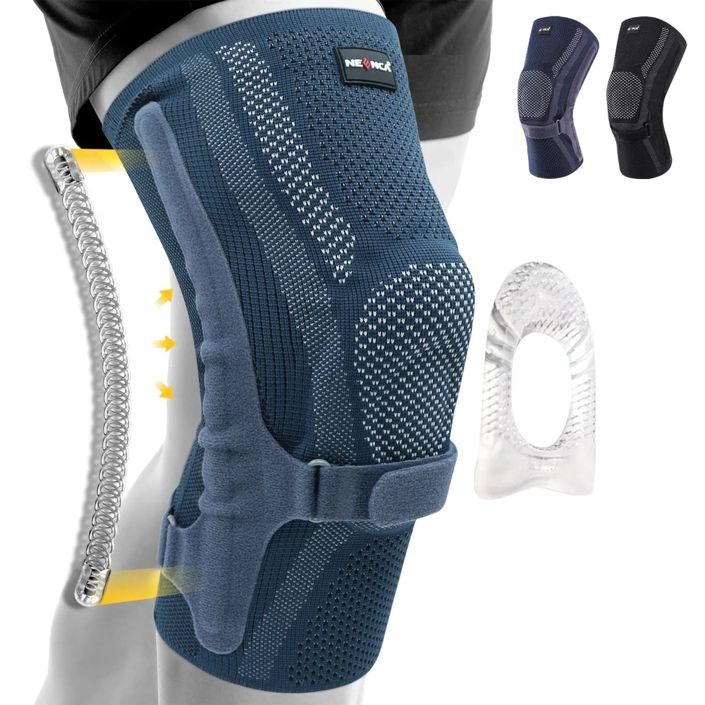 AeroKinetic Patella System Premium NEENCA Compression Knee Sleeve With Side Stabilizers 0