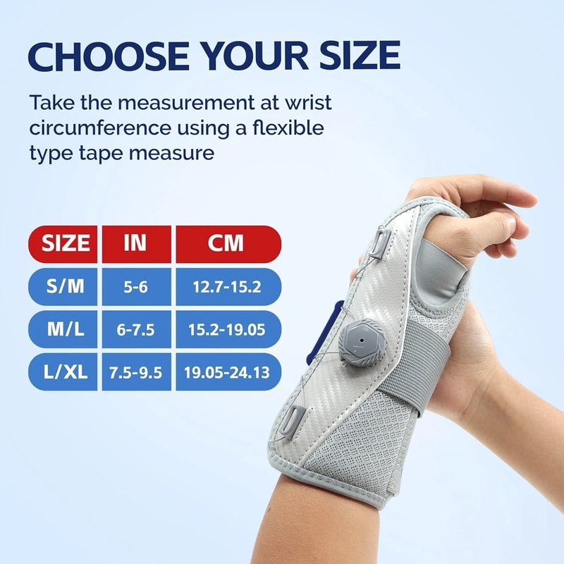 AeroDial Carpal Recovery System Premium BOAStyle Tension Wrist Support Splint 5
