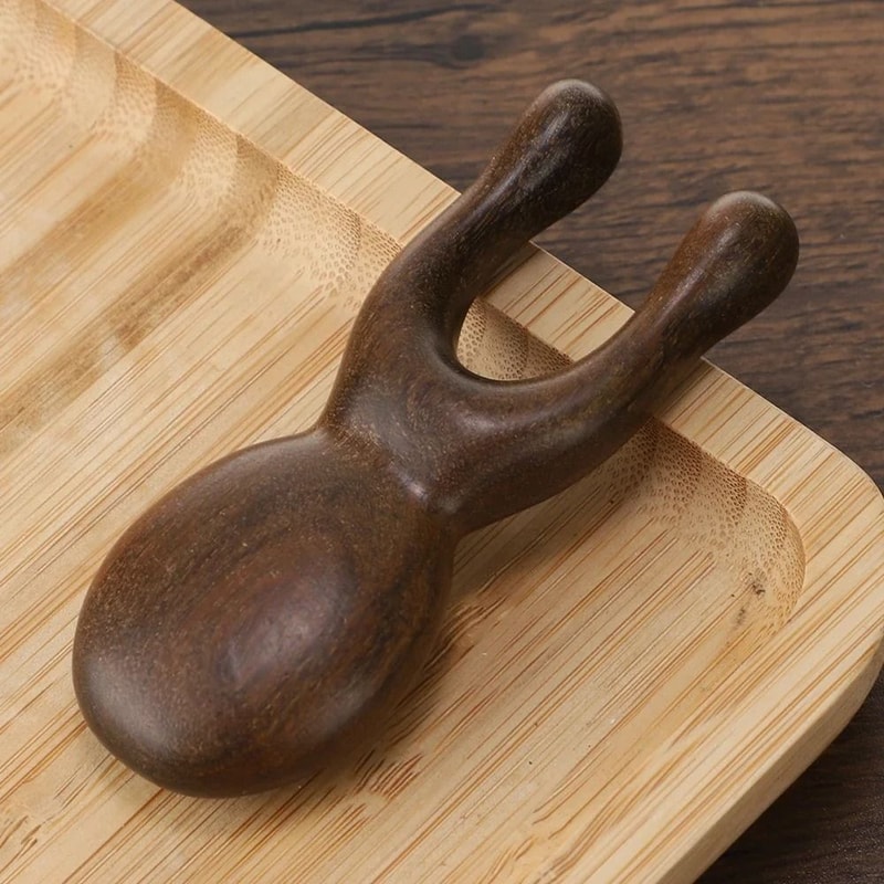 ZenSandalwood Sculpting System Premium Wooden Gua Sha Facial Tool Head Massager 5