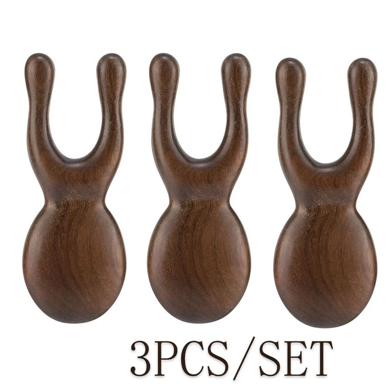 ZenSandalwood Sculpting System Premium Wooden Gua Sha Facial Tool Head Massager 7