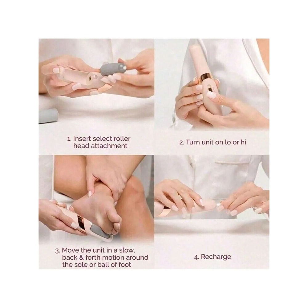 AeroBuff Dermal Restoration System Premium Electric Foot Grinder And Callus Remover 4