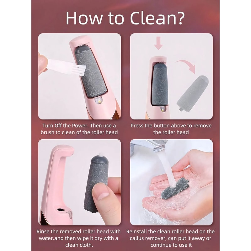 AeroBuff Dermal Restoration System Premium Electric Foot Grinder And Callus Remover 5