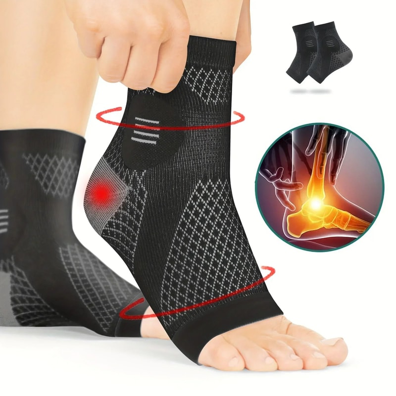 AeroActive Kinetic Compression System Premium Ankle Support Stabilizer For Pain Relief 0