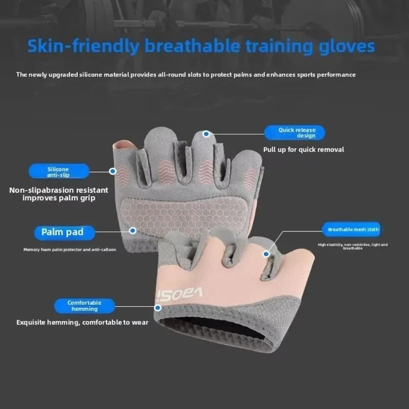 AeroGrip Kinetic FourFinger Workout Gloves Premium NonSlip Fitness And Training Gear 2