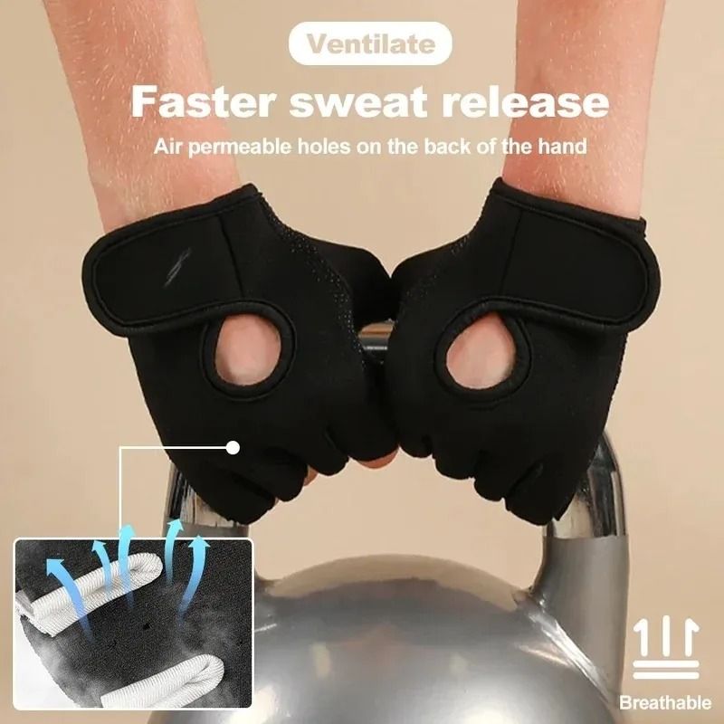 Kinetic Half Finger Cycling And Fitness Sports Gloves 5