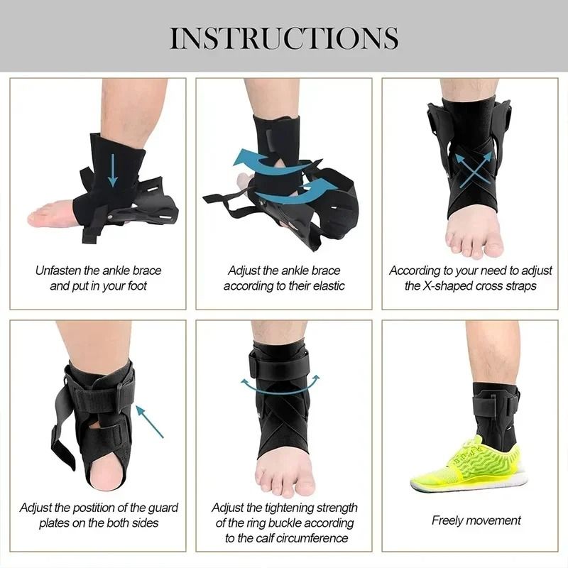 Ankle Brace Support With Side Stabilizers For Sprained Ankle And Tendonitis Recovery 1