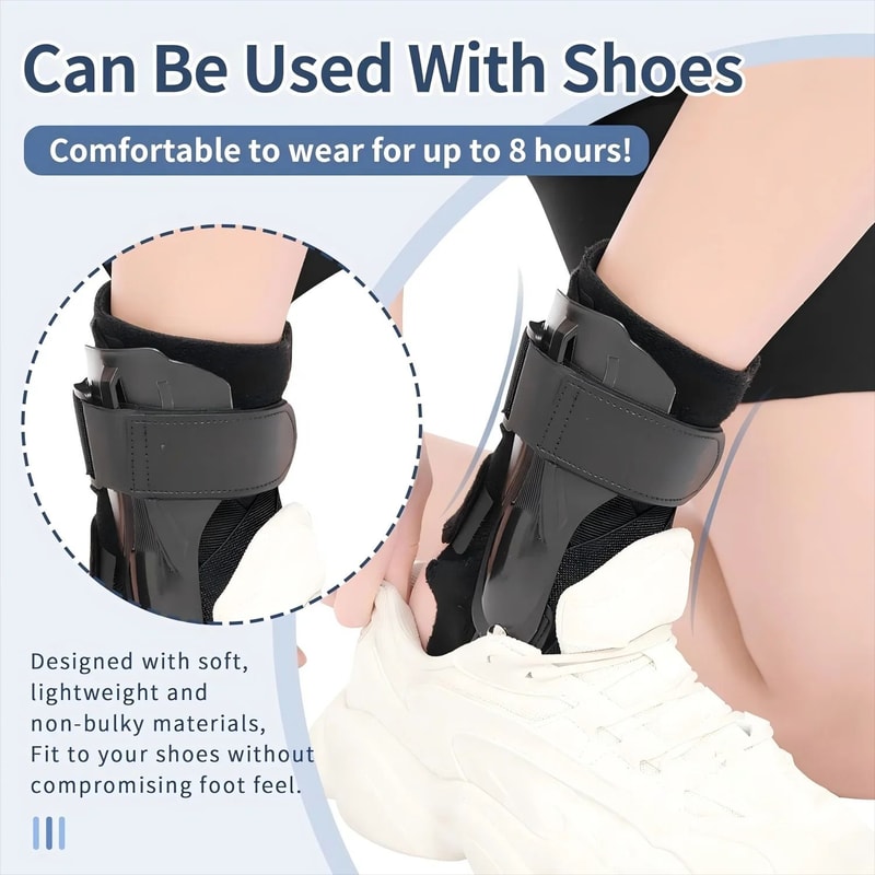 Ankle Brace Support With Side Stabilizers For Sprained Ankle And Tendonitis Recovery 3