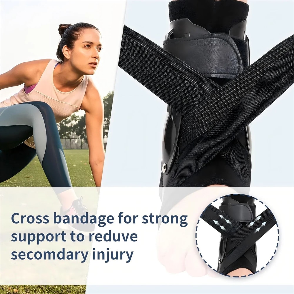 Ankle Brace Support With Side Stabilizers For Sprained Ankle And Tendonitis Recovery 5