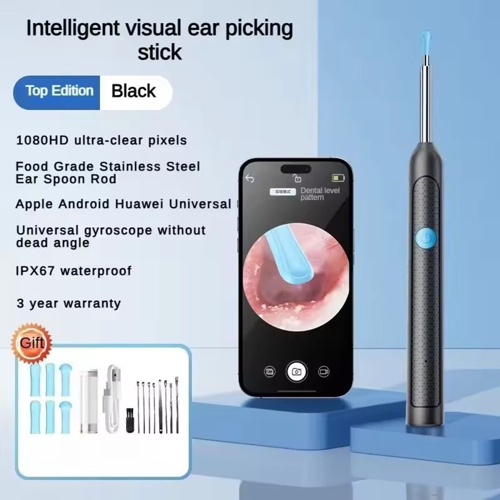 Wireless Ear Wax Removal Tool With HD Visual Camera And Safe Silicone Cleaner 6