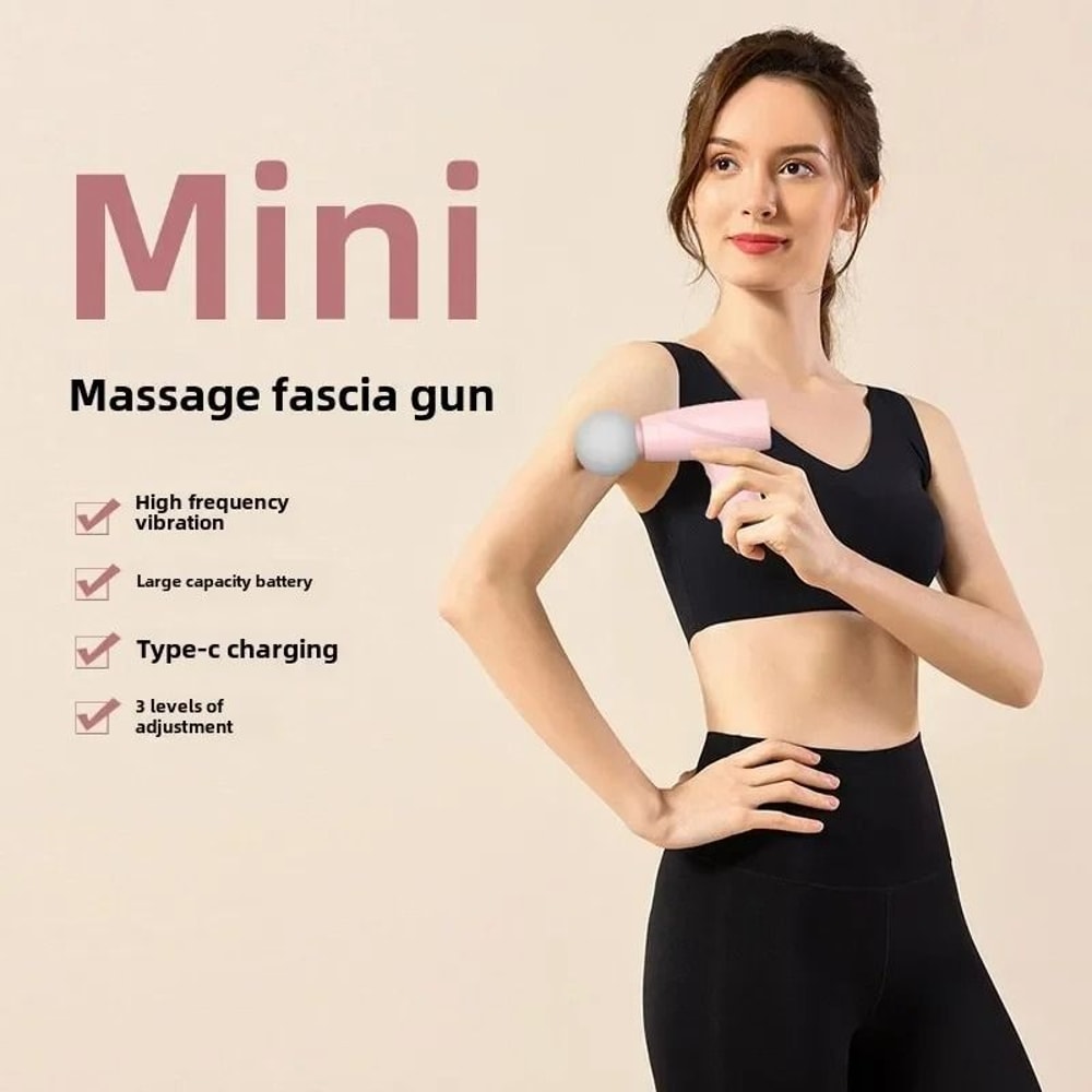 Portable Mini Handheld Deep Tissue Massager And MultiStage Vibration Fascia Gun 1