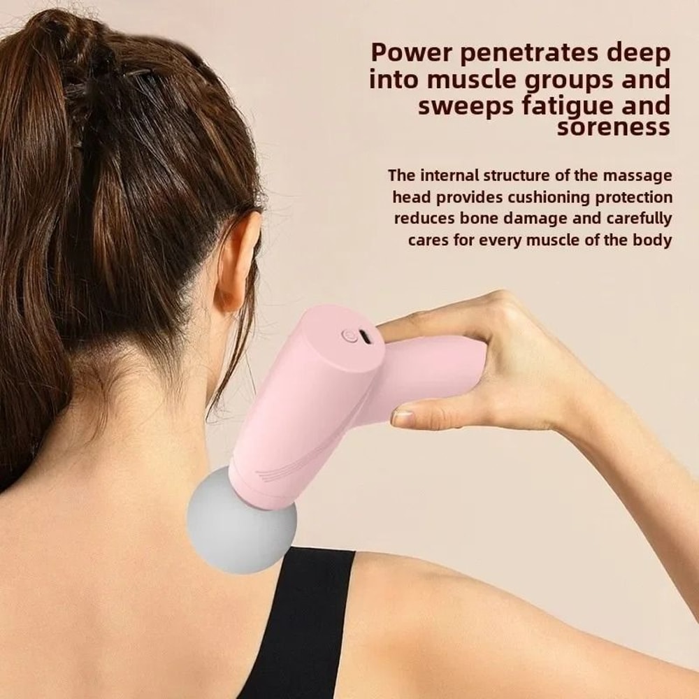 Portable Mini Handheld Deep Tissue Massager And MultiStage Vibration Fascia Gun 3