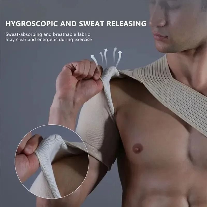 Adjustable Neoprene Shoulder Support Brace And Breathable Back Bandage 3