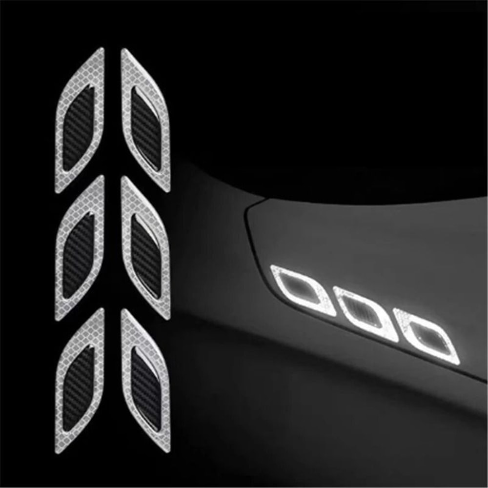 6Piece Car Reflective Warning Stickers And AntiScratch Safety Decorative Set 2