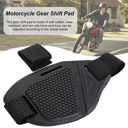 motorcycle shift pad cover and adjustable anti-slip rubber boot shifter shield