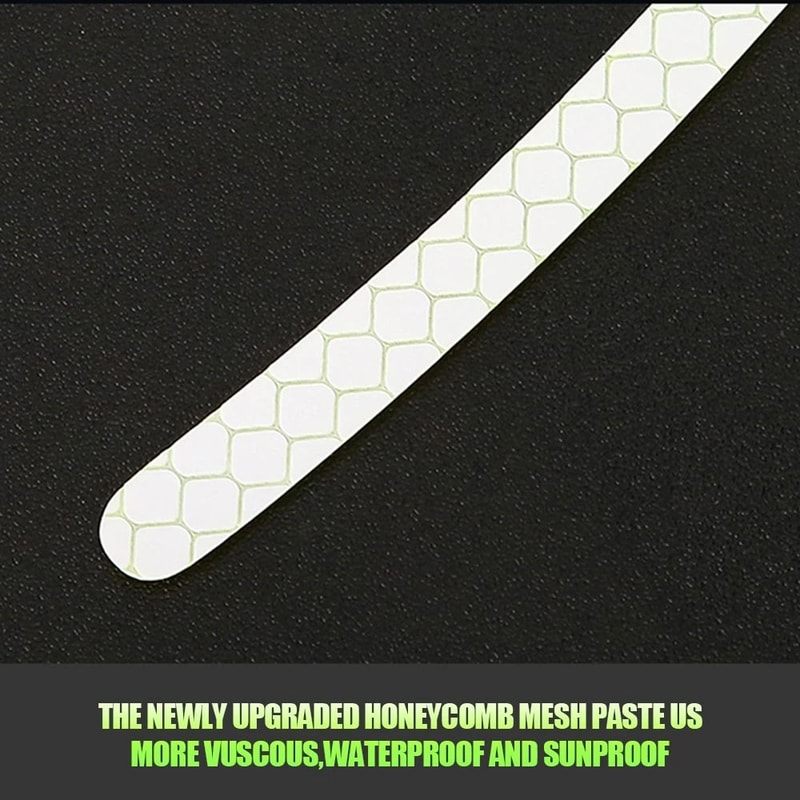 20Piece HighVisibility Hub Decals And Rainbow Fluorescent Reflective Safety Tape 2