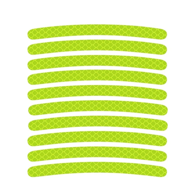 20Piece HighVisibility Hub Decals And Rainbow Fluorescent Reflective Safety Tape 14