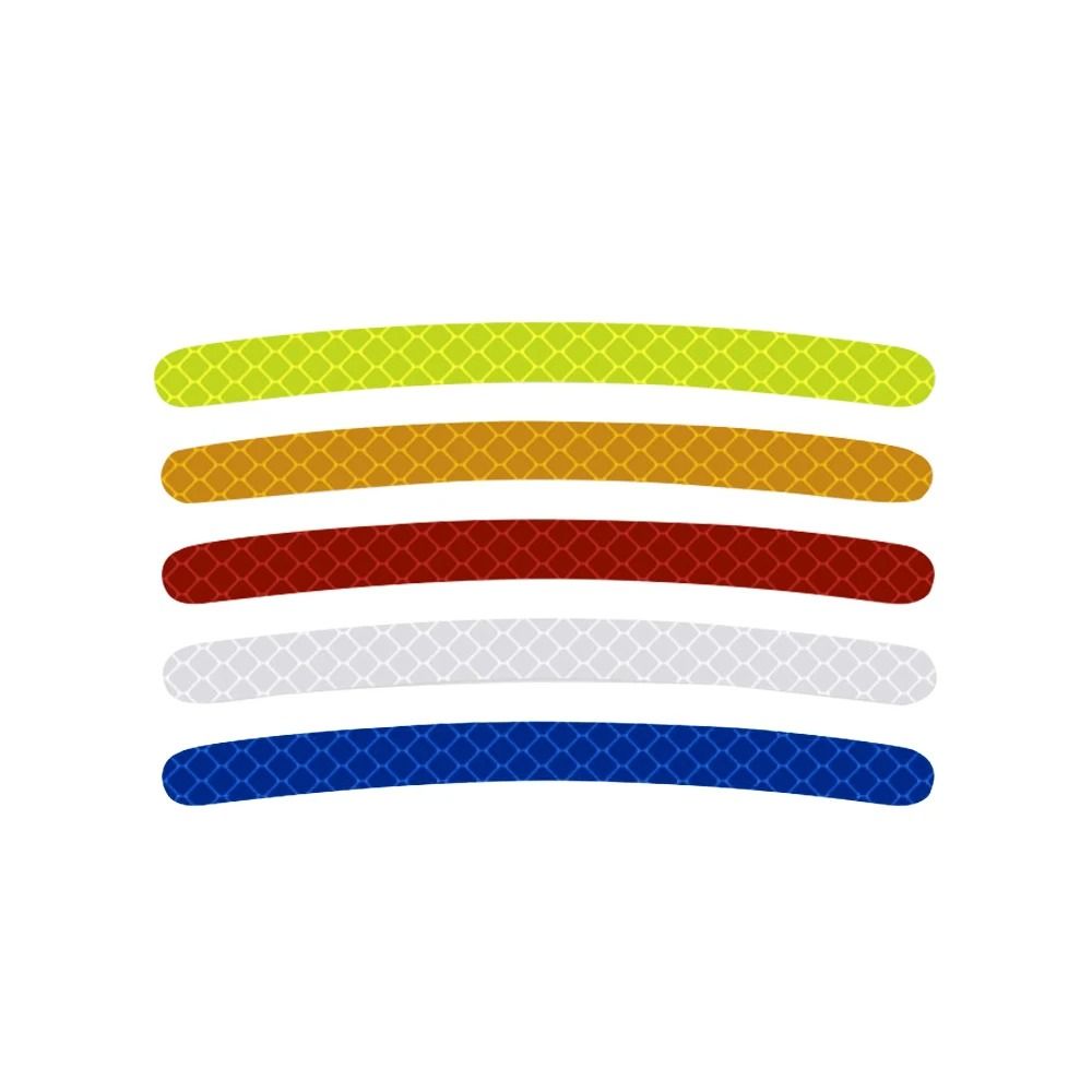 20Piece HighVisibility Hub Decals And Rainbow Fluorescent Reflective Safety Tape 5