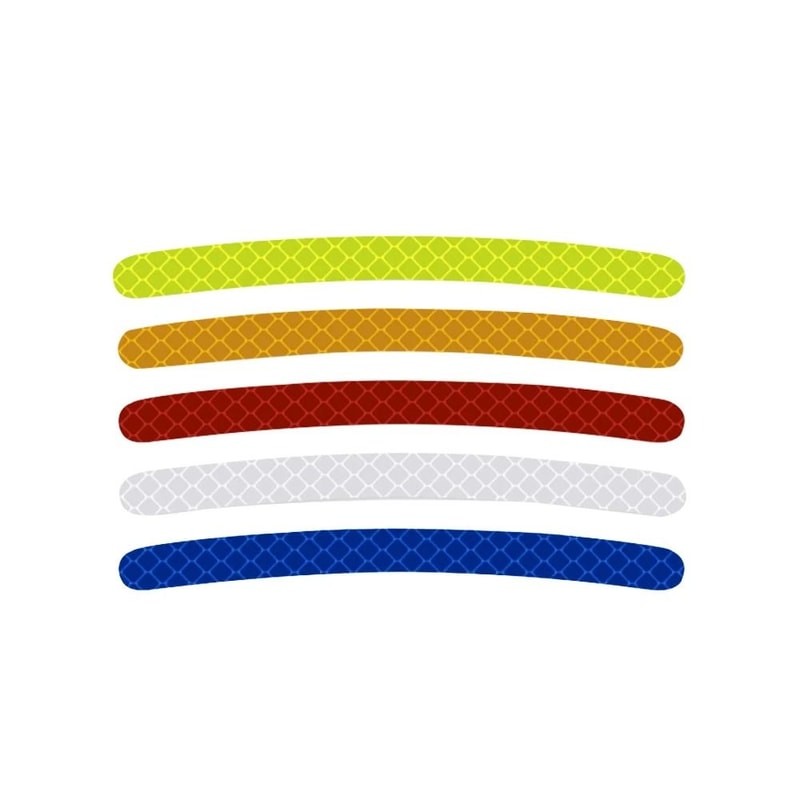 20Piece HighVisibility Hub Decals And Rainbow Fluorescent Reflective Safety Tape 5