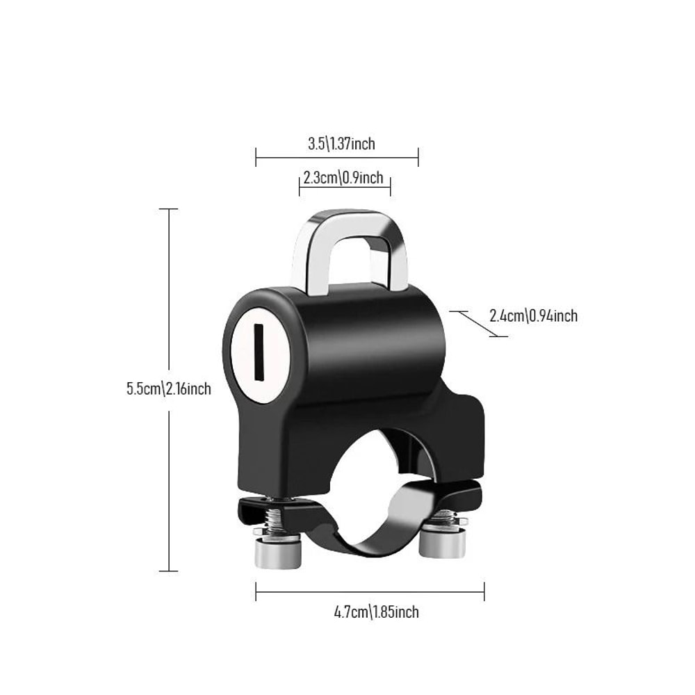 Motorcycle Helmet AntiTheft Lock And Fixed Metal Security Hardware 5