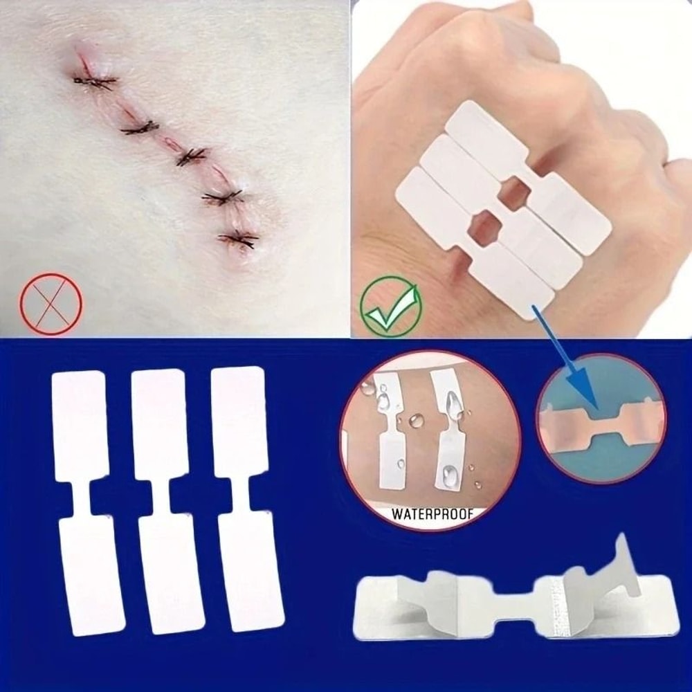 5Piece Outdoor Quick Suture Patch And Emergency Wound Adhesive Tape Kit 6