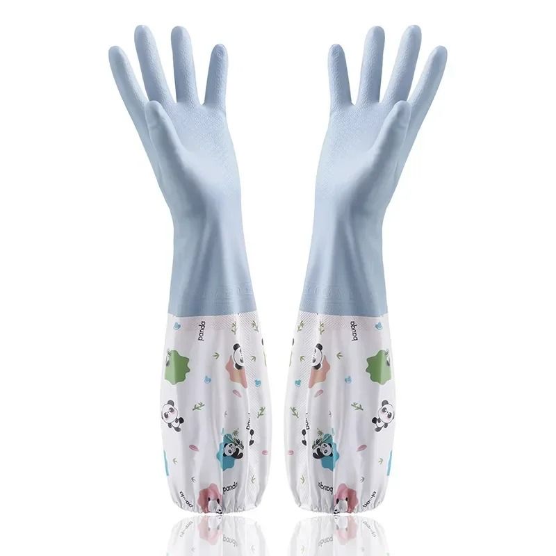 Womens Extended Waterproof Kitchen Gloves For Heavy Duty Dishwashing And Cleaning 6