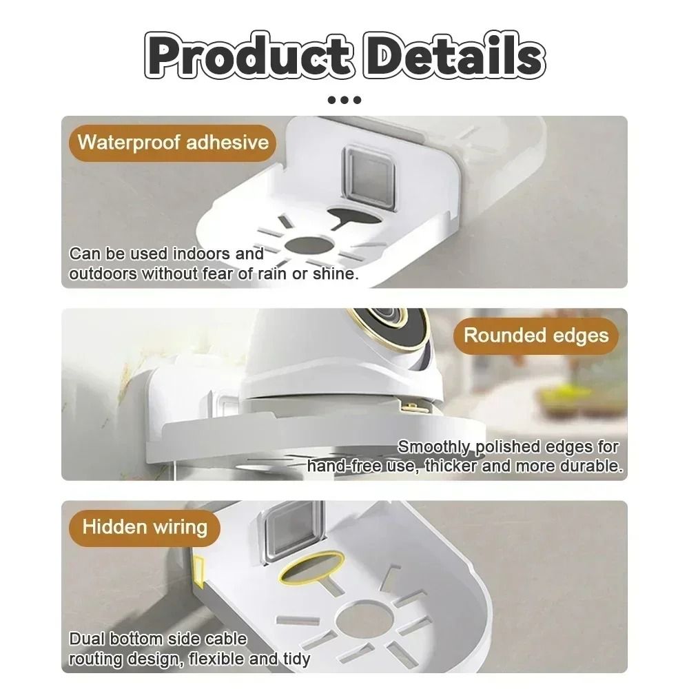 PunchFree Security Surveillance Camera Stand And Traceless WallMounted Bracket 1