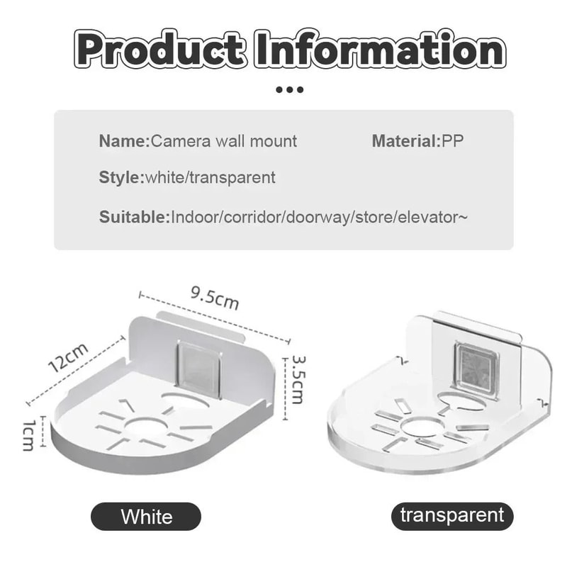 PunchFree Security Surveillance Camera Stand And Traceless WallMounted Bracket 5