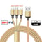 3in1 Universal Fast Charging USB Cable With Micro TypeC And Lightning Interface 8