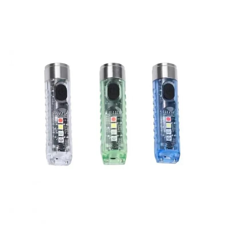 UltraPortable 12g LED Keychain Flashlight And MultiMode Magnetic Warning Light 4