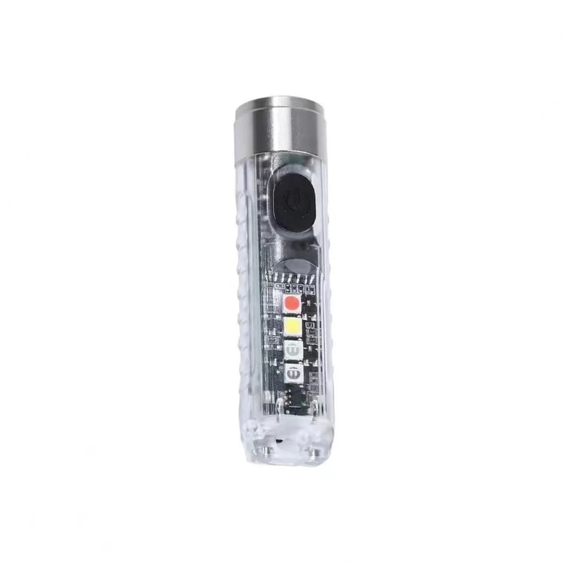 UltraPortable 12g LED Keychain Flashlight And MultiMode Magnetic Warning Light 8