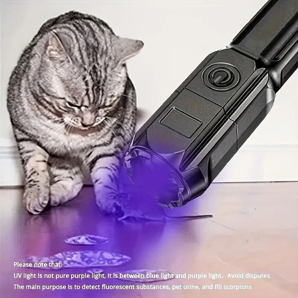 Portable UV395NM Zoomable Flashlight And HighPerformance Ultraviolet Detection Torch 2