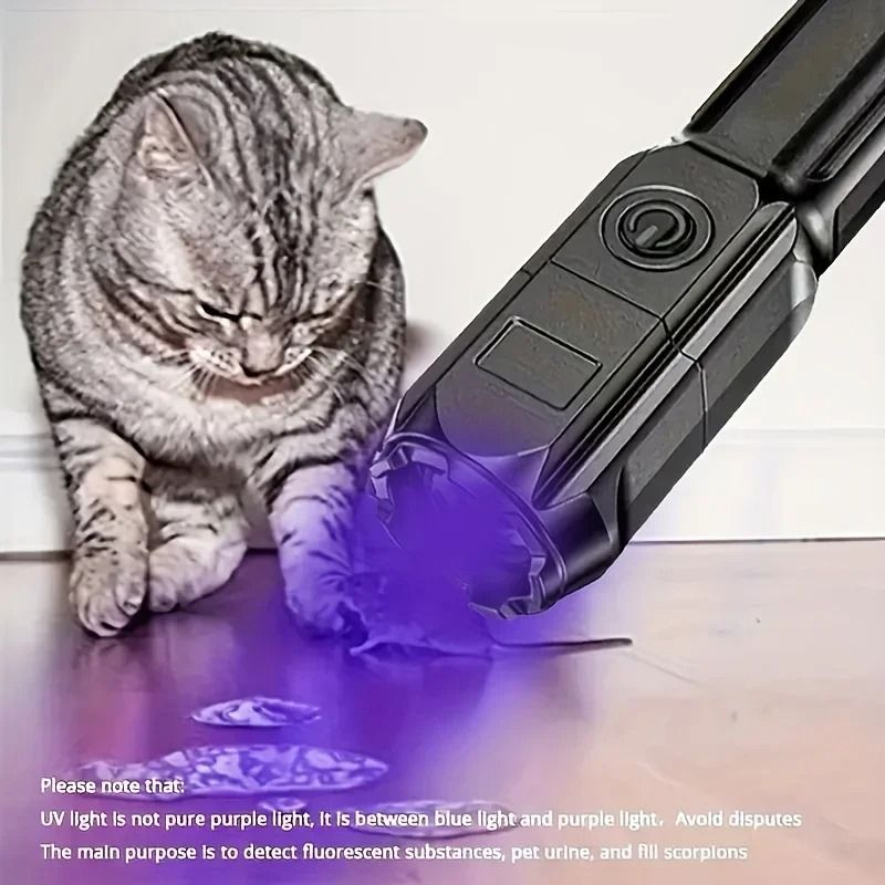 Portable UV395NM Zoomable Flashlight And HighPerformance Ultraviolet Detection Torch 2