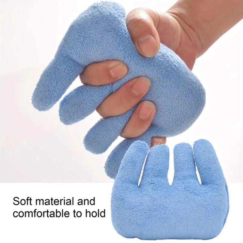 Blue Rehabilitation Hand Grip Cushion And HighPerformance Finger Separator System 0