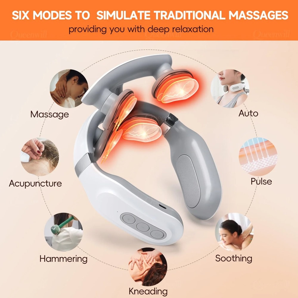Smart Intelligent Neck And Shoulder Massager With 4Pad HighPerformance Relaxation Technology 1