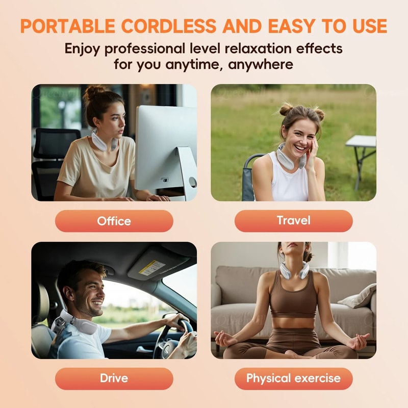 Smart Intelligent Neck And Shoulder Massager With 4Pad HighPerformance Relaxation Technology 5