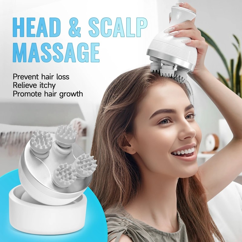 Smart Electric Scalp And Body Massager With HighPerformance DeepTissue Kneading Technology 1