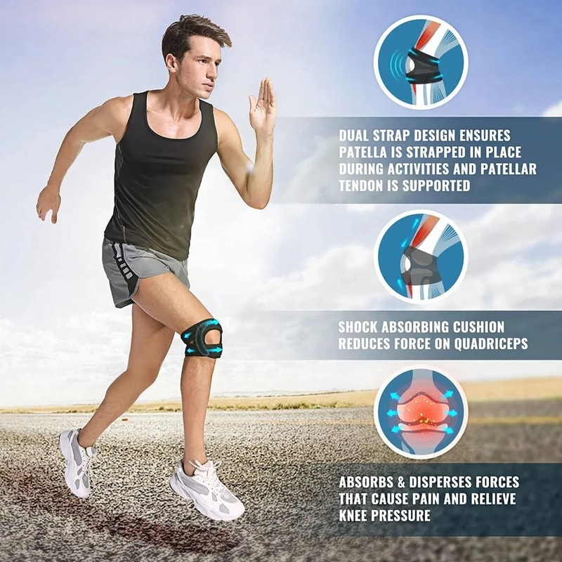 Patella Knee Brace And HighPerformance Compression Support System 5