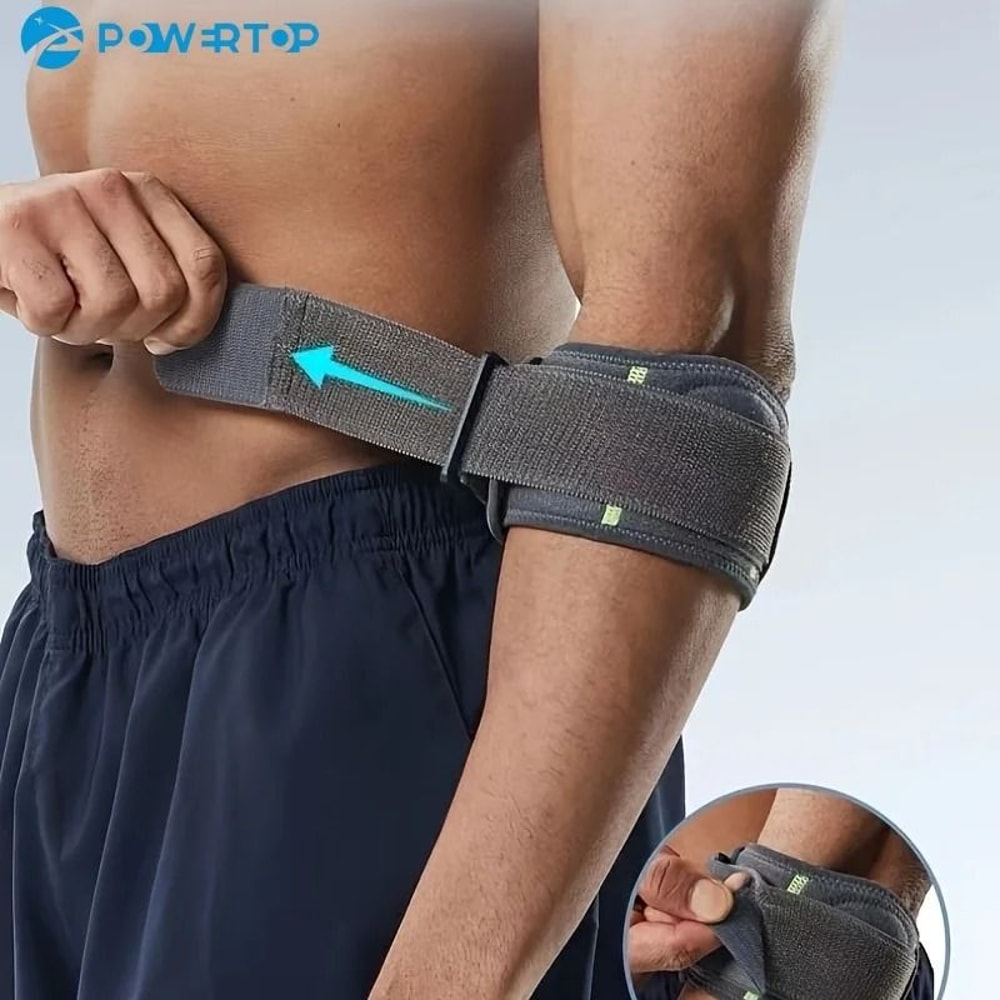 Adjustable Epicondylitis Elbow Brace And HighPerformance Tendonitis Support Strap 0