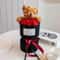 Romantic Teddy Bear Rose Bouquet And HighPerformance Artificial Floral Gift System 6