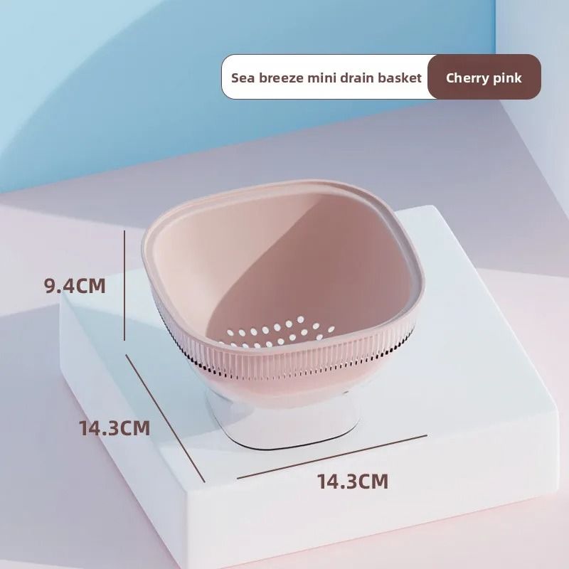 DoubleLayer Kitchen Drain Basket And HighPerformance Dustproof Fruit Vegetable Storage System 6