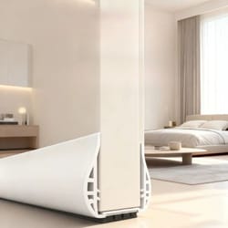 pvc wool door bottom sealing strip and high-performance mute noise reduction draft stopper