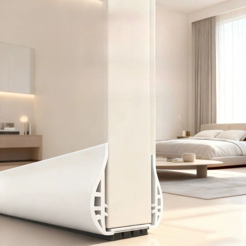 PVC Wool Door Bottom Sealing Strip And HighPerformance Mute Noise Reduction Draft Stopper 0