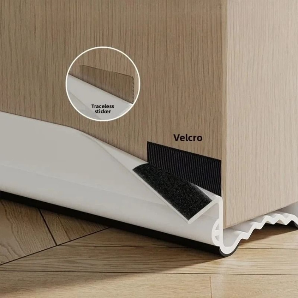 PVC Wool Door Bottom Sealing Strip And HighPerformance Mute Noise Reduction Draft Stopper 3